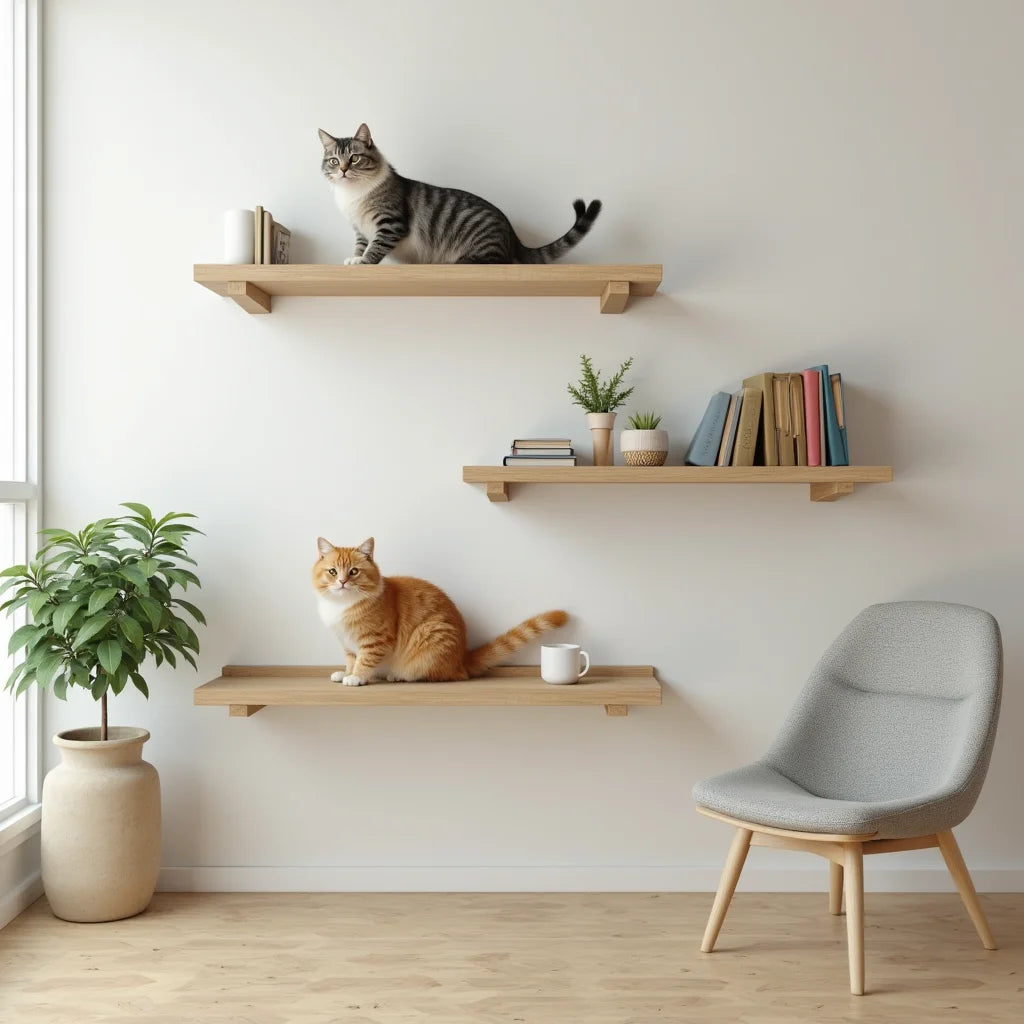 Wall Mounted Cat Shelves - Wall Mounted Cat Shelves Ideas to Maximize Vertical Space