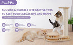 Indoor Cat Soft Scratching Board And Interactive Ball Track Toy Cat Rest