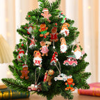 12 pcs Christmas Wooden Pendant Boxed Christmas Tree
