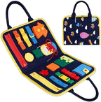 Busy Book Children's Busy Board Dressing And Buttoning Learning Toy --  Baby Early Education Preschool Sensory Learning Toy