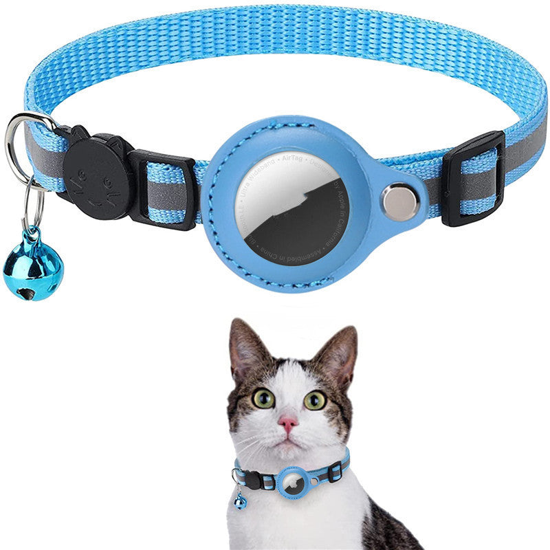 Reflective Collar - Waterproof to hold Air Tag Safety Breakaway Buckle Cat Collar
