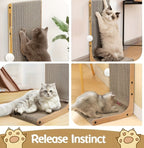 Large Size Cat Scratching Board, 23.6 Inch L Shape Cat Scratching Pad