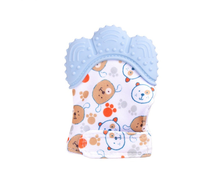 Baby teether baby anti-bite silicone molar gloves