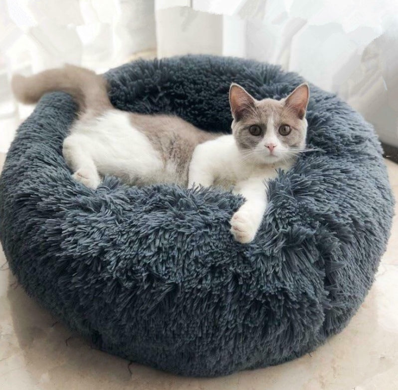 Dog Beds For Small Dogs Round Plush Cat  Pet Nest Mat Puppy Beds