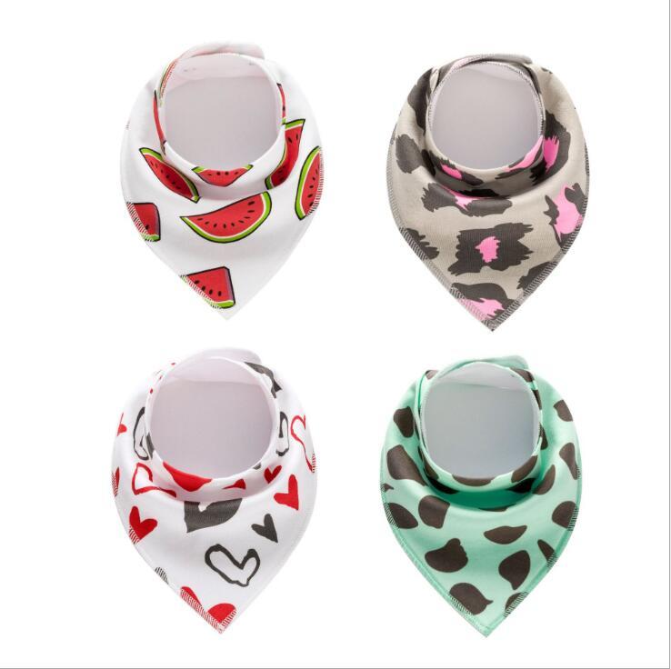Baby Burp Bibs Cloth Print Arrow Wave Triangle Cotton Bandana Accessories