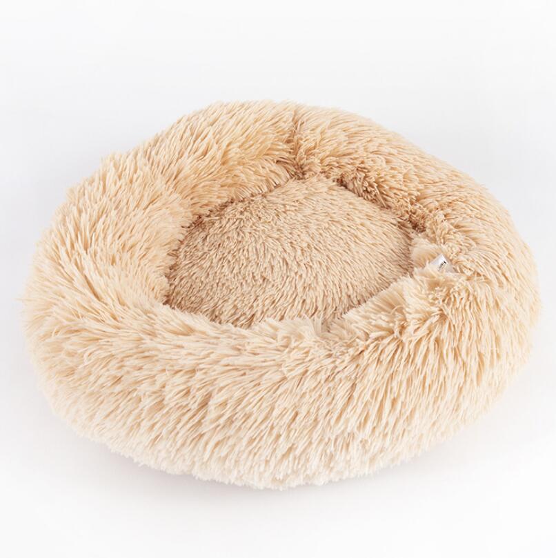 Dog Beds For Small Dogs Round Plush Cat  Pet Nest Mat Puppy Beds