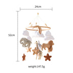 Crib Mobile Crib Felt Forest Animal Cloud Moon Bed Bell