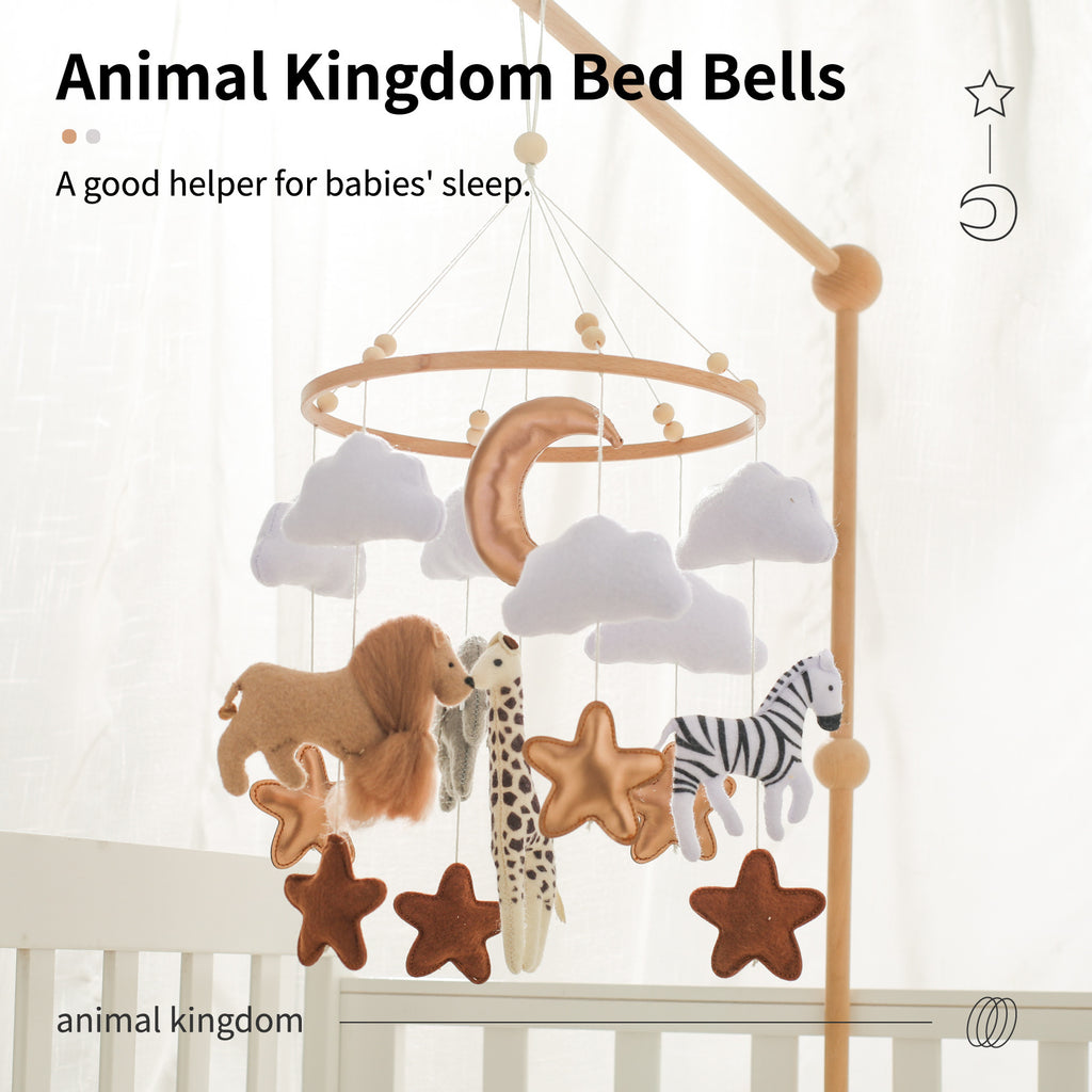 Crib Mobile Crib Felt Forest Animal Cloud Moon Bed Bell