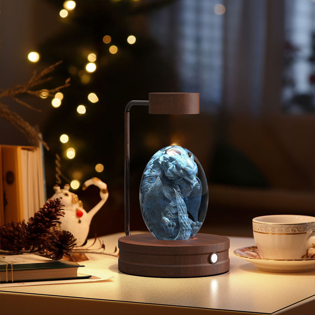 Crystal Ball Cosmic Indoor Night Light USB Power Warm Bedside Light Birthday Gift Night Lamp