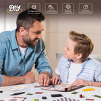 ROBOTIME DIY Miniature House Kit Garage Workshop With Light, Wooden Dollhouse Model Building Kit For Adults and Teens