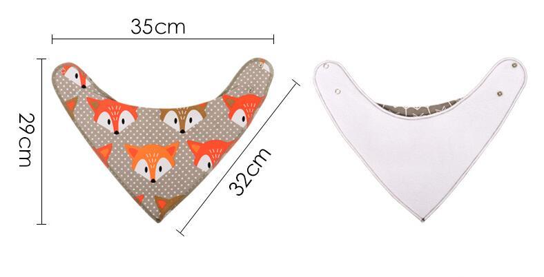Baby Burp Bibs Cloth Print Arrow Wave Triangle Cotton Bandana Accessories