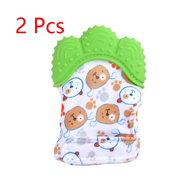 Baby teether baby anti-bite silicone molar gloves