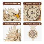 Home Fashion Minimalist Hawk With His Wall Clock Puzzle Toys