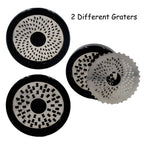 Kitchen Gadgets Stainless Steel Cheese Grater Chocolate Fondue Rotary Grinder Mill With 2 Different Blades