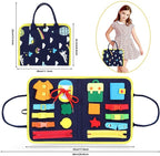 Busy Book Children's Busy Board Dressing And Buttoning Learning Toy --  Baby Early Education Preschool Sensory Learning Toy