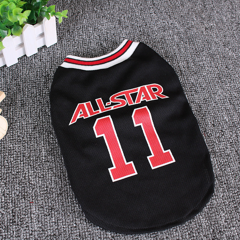 Dog Vest Hot World Cup Ball Spring And Summer Dog Vest