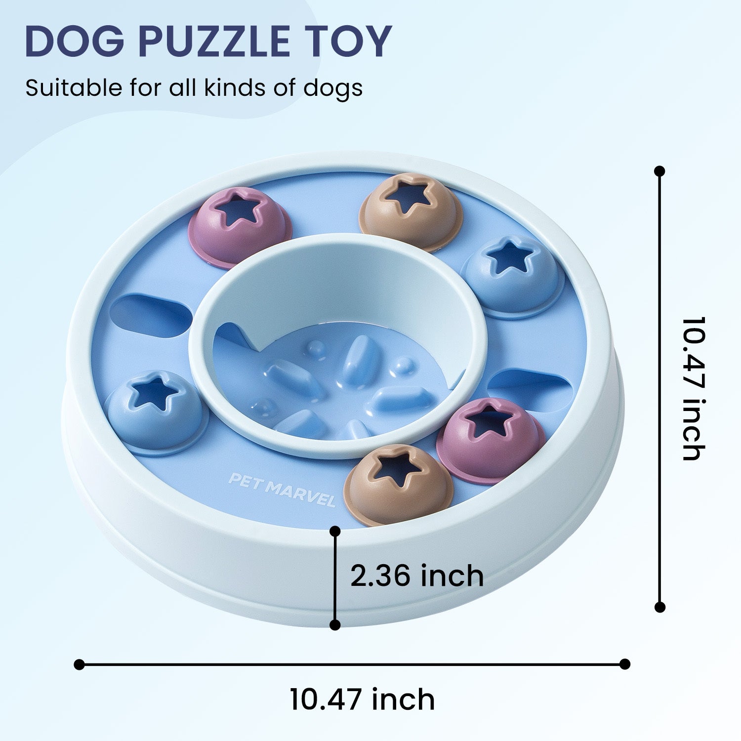 PETMARVEL Interactive Puzzle Feeder Game Dog Toy,