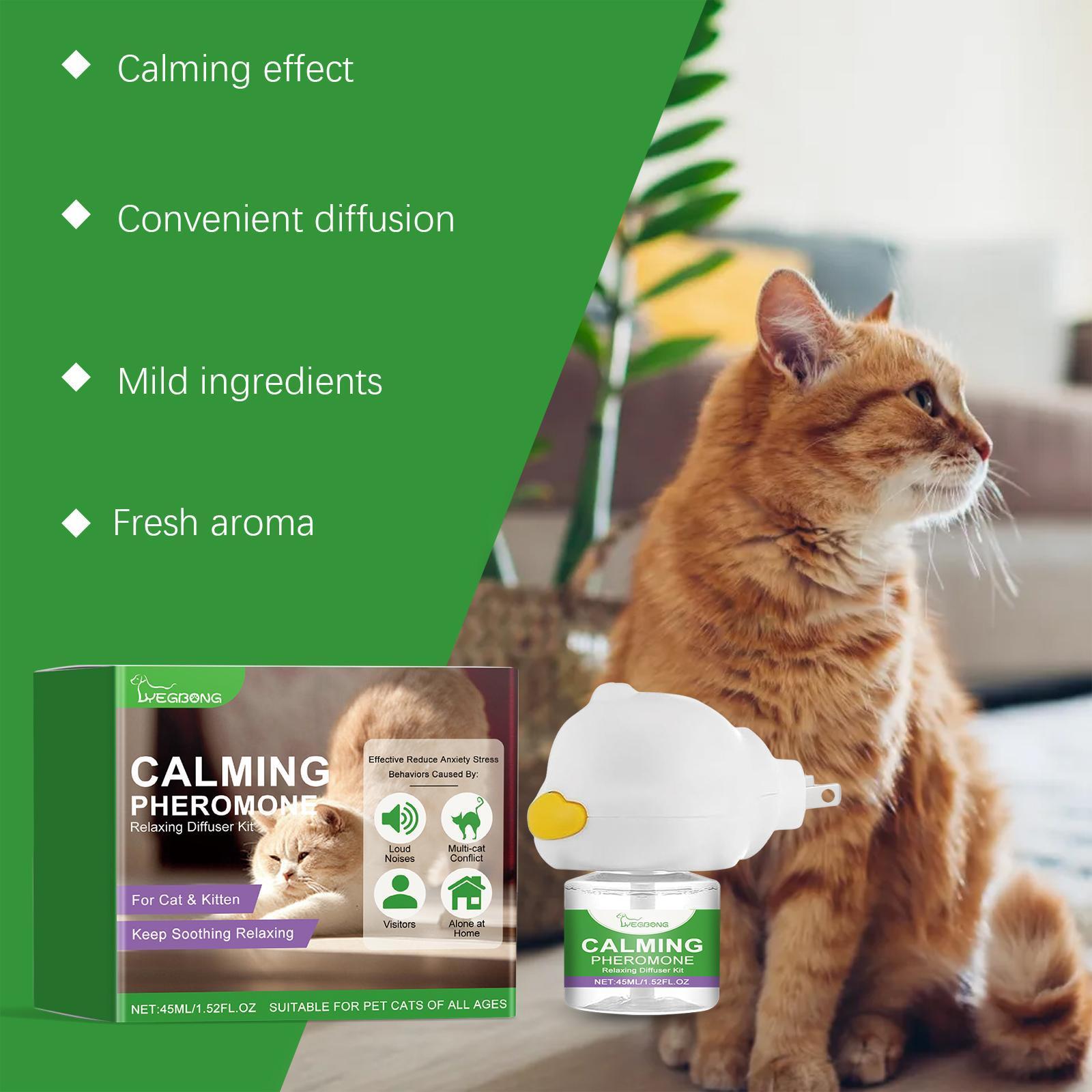 Cat Emotional Care Set Pet Cat Soothing Calm Estrus Irritability Mood Noise Reduction Care