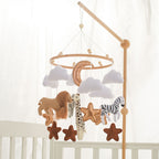 Crib Mobile Crib Felt Forest Animal Cloud Moon Bed Bell