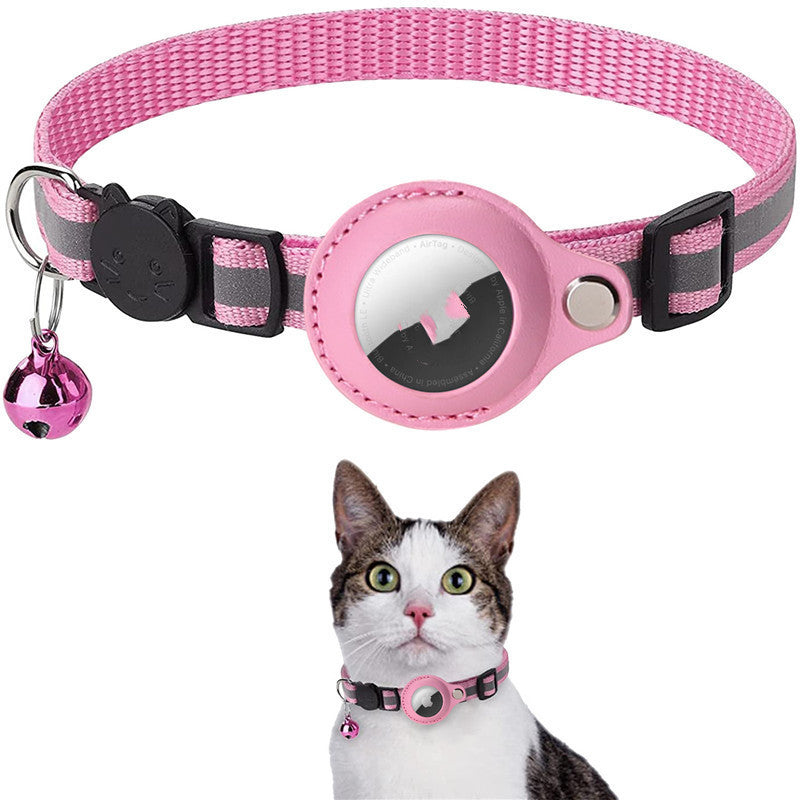 Reflective Collar - Waterproof to hold Air Tag Safety Breakaway Buckle Cat Collar