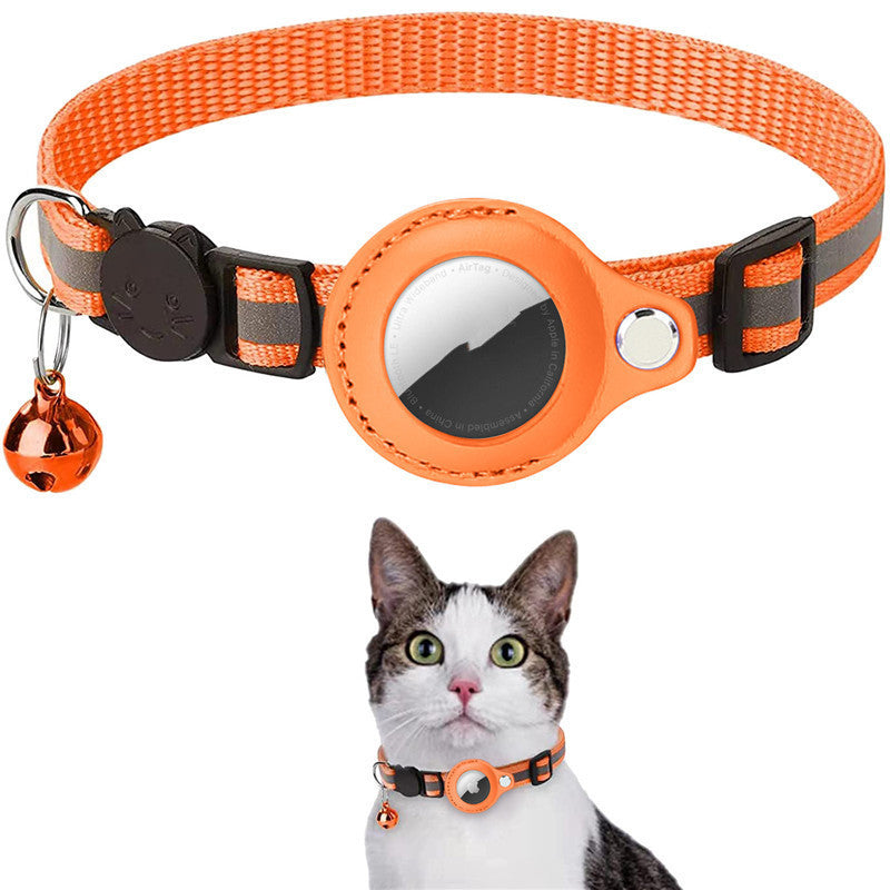 Reflective Collar - Waterproof to hold Air Tag Safety Breakaway Buckle Cat Collar