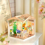 ROBOTIME DIY Miniature House Kit Dollhouse Model Building Craft Kit