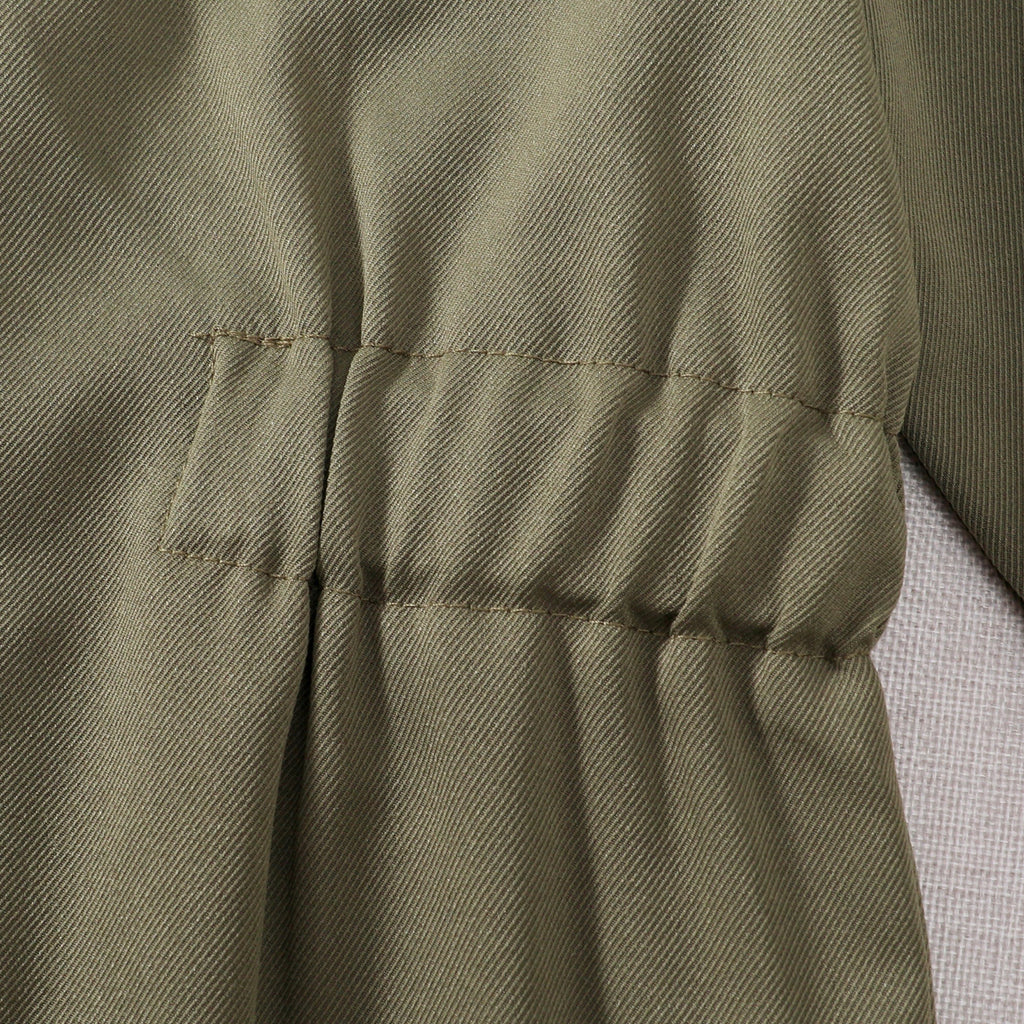 Toddler Boys Pilot Jumpsuit Army Green Long Sleeve Romper