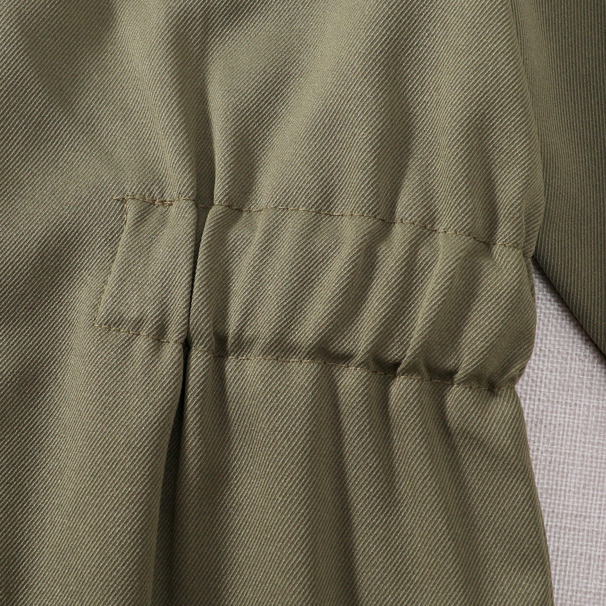 Toddler Boys Pilot Jumpsuit Army Green Long Sleeve Romper