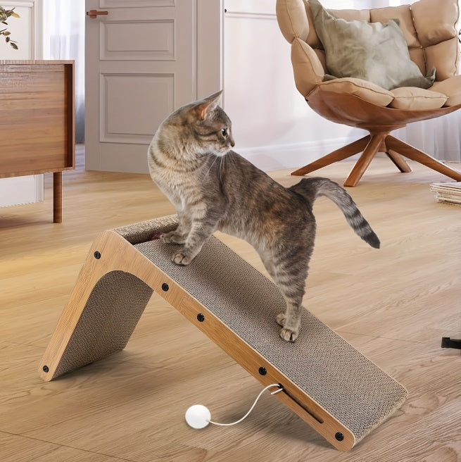 Large Size Cat Scratching Board, 23.6 Inch L Shape Cat Scratching Pad