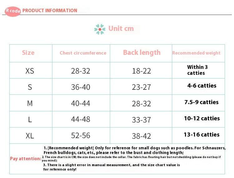 Colorful Sweater for pet