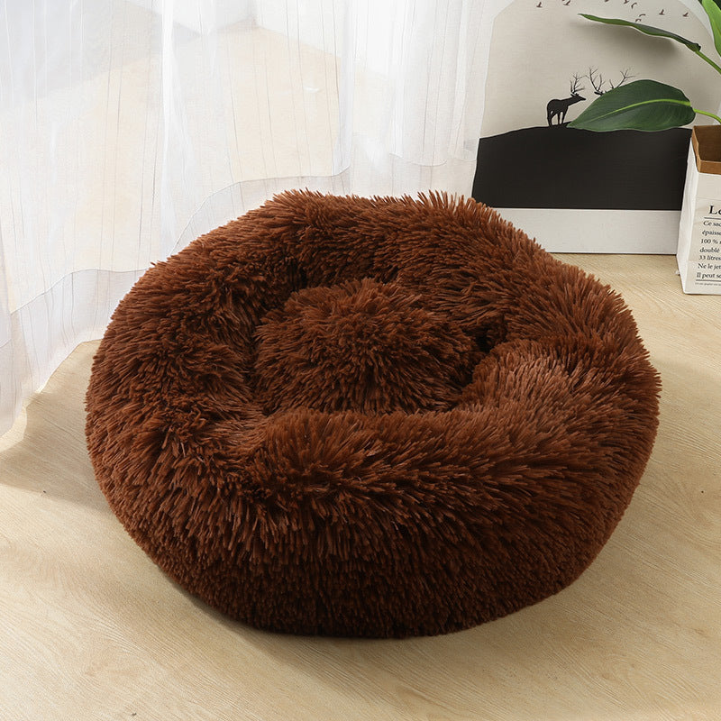 Dog Beds For Small Dogs Round Plush Cat  Pet Nest Mat Puppy Beds