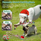 Set Of 5Pcs Christmas  Rope Chew Toys For Dogs