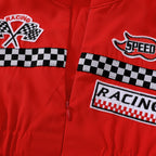 Toddler Girls Boys Racing Driver Jumpsuit, Racer Outfit