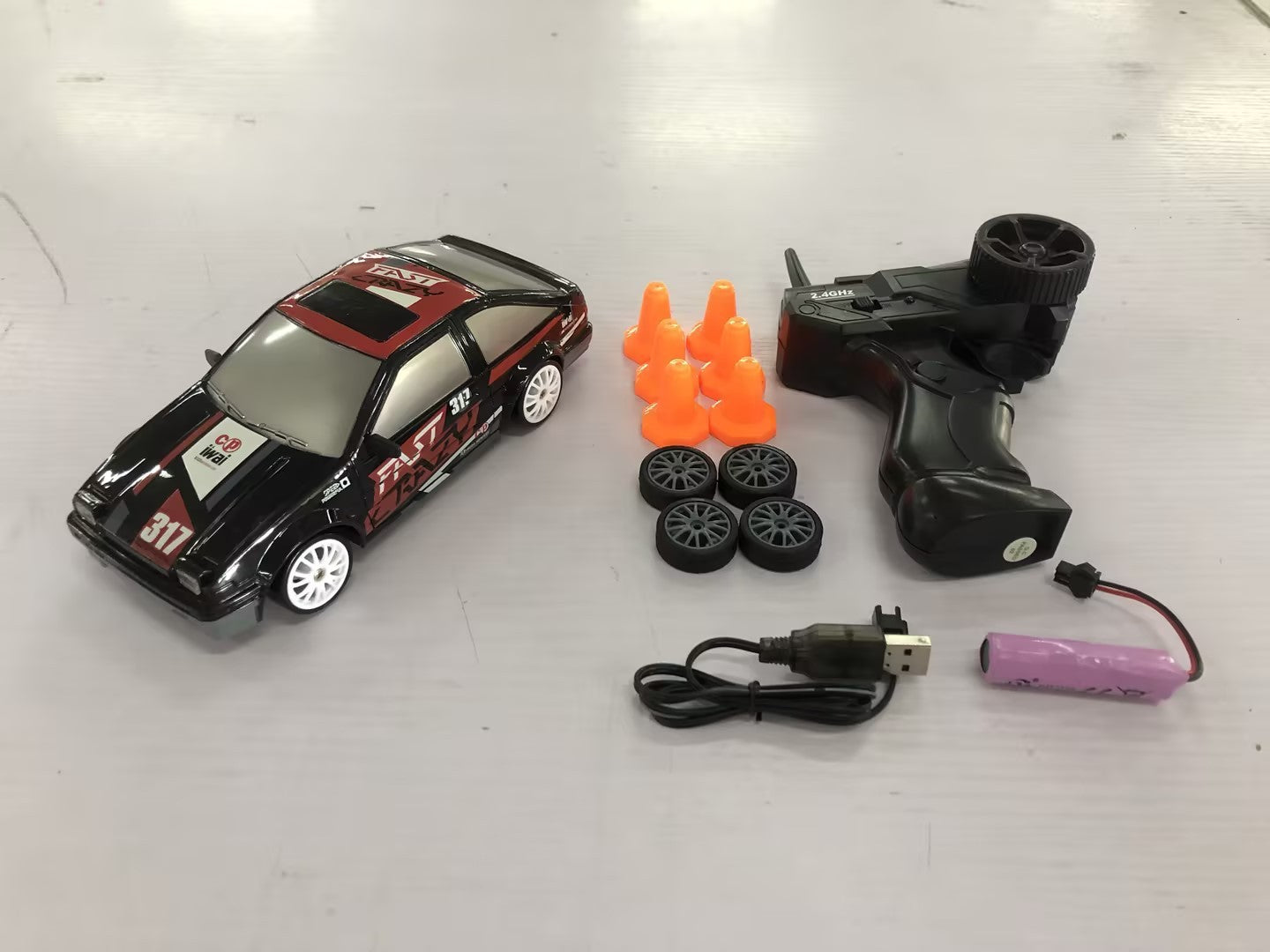 RC Drift Car Toy Remote Control GTR Model 4wd Vehicle