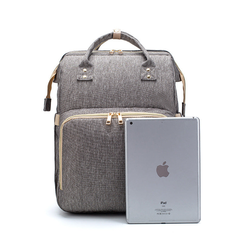 USB Charging Version Mommy Bed Backpack Folding Multi-function Large Capacity