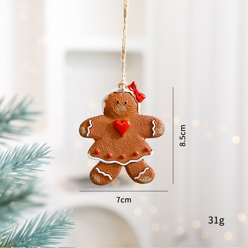 Christmas Decorations  Gingerbread Man Small Pendant