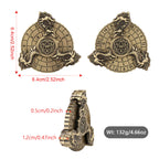 Retro Fantasy Style Turntable Dice Gift Box Set, Essential Creative Accessories For Board Games, Multi-faceted RPG Dice And Circular Scale Design - Advanced Tabletop Game Accessories And Collectibles