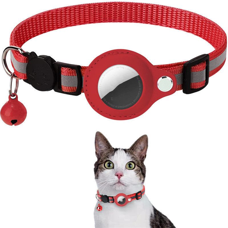 Reflective Collar - Waterproof to hold Air Tag Safety Breakaway Buckle Cat Collar