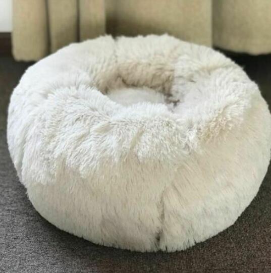 Dog Beds For Small Dogs Round Plush Cat  Pet Nest Mat Puppy Beds
