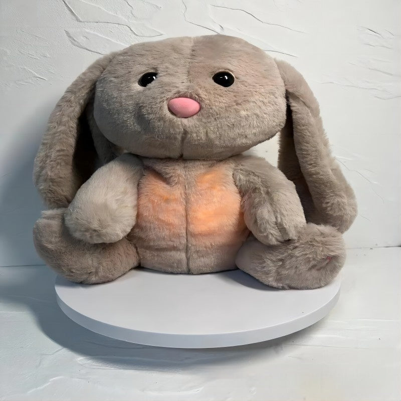 Breathing Rabbit Soothing Sensory Plush Toy With Relieve Anxiety Bunny Comforter Breathes For Newborn Conciliate