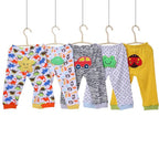 Cartoon print children's leggings 5 pieces
