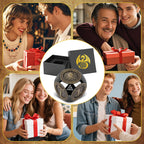 6-pack DND Dice Wheel Gift Box Set, Retro Wheel Metal Polyhedral Board Game Prop, Desktop Role Playing Decoration Collectibles Game Dice Accessories