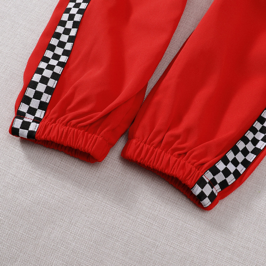 Toddler Girls Boys Racing Driver Jumpsuit, Racer Outfit