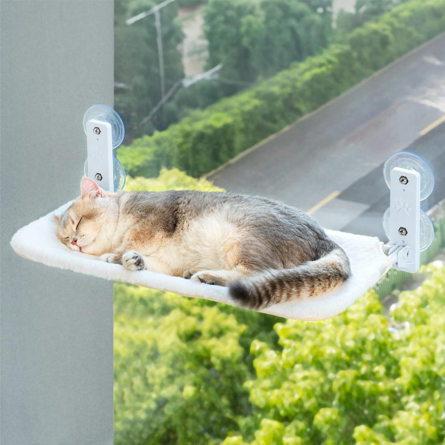 Cat Window Perch Hammock With Steel Frame