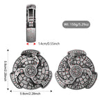 Wind And Fire Wheel DND Dice Wheel Gift Box Set, Fingertip Gyro Retro Compass Table Role Playing Game Dice, Parent Child Game, Toy Accessories Gift, Multiplayer Role Playing Board Game Accessories