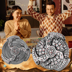 Wind And Fire Wheel DND Dice Wheel Gift Box Set, Fingertip Gyro Retro Compass Table Role Playing Game Dice, Parent Child Game, Toy Accessories Gift, Multiplayer Role Playing Board Game Accessories