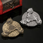 Retro Fantasy Style Turntable Dice Gift Box Set, Essential Creative Accessories For Board Games, Multi-faceted RPG Dice And Circular Scale Design - Advanced Tabletop Game Accessories And Collectibles