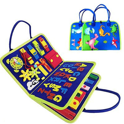 Busy Book Children's Busy Board Dressing And Buttoning Learning Toy --  Baby Early Education Preschool Sensory Learning Toy