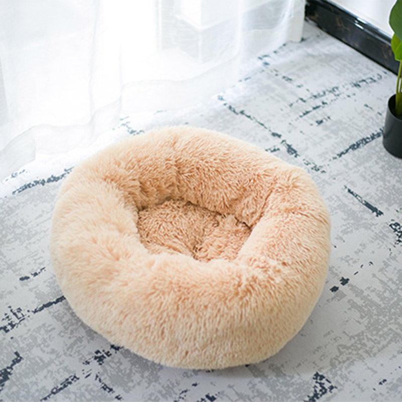 Dog Beds For Small Dogs Round Plush Cat  Pet Nest Mat Puppy Beds
