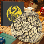 Wind And Fire Wheel DND Dice Wheel Gift Box Set, Fingertip Gyro Retro Compass Table Role Playing Game Dice, Parent Child Game, Toy Accessories Gift, Multiplayer Role Playing Board Game Accessories